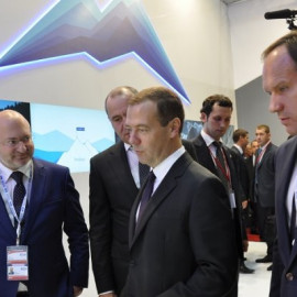 Dmitry Medvedev got acquainted with the plans for development of North Caucasus Resorts during the Forum Sochi-2015 